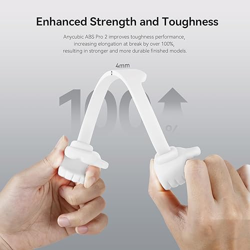 Vista 45 de ANYCUBIC ABS Like Resin Pro 2, resina de impresora 3D 8K mejorada con mayor resistencia y dureza, alta precisión, bajo olor, amplia compatibilidad