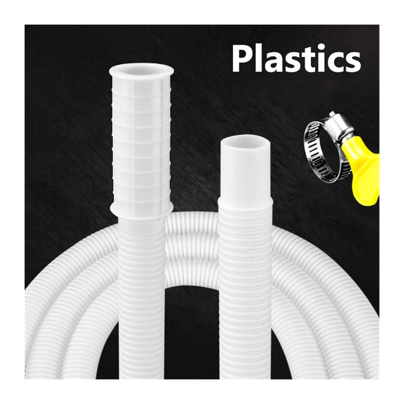 Tubo Condensa Condizionatore Universal Air Conditioning Drainage Hose | Flexible Air Conditioning Drain Hose Accessories Cuttable Corrugated Drainpipe(8M)