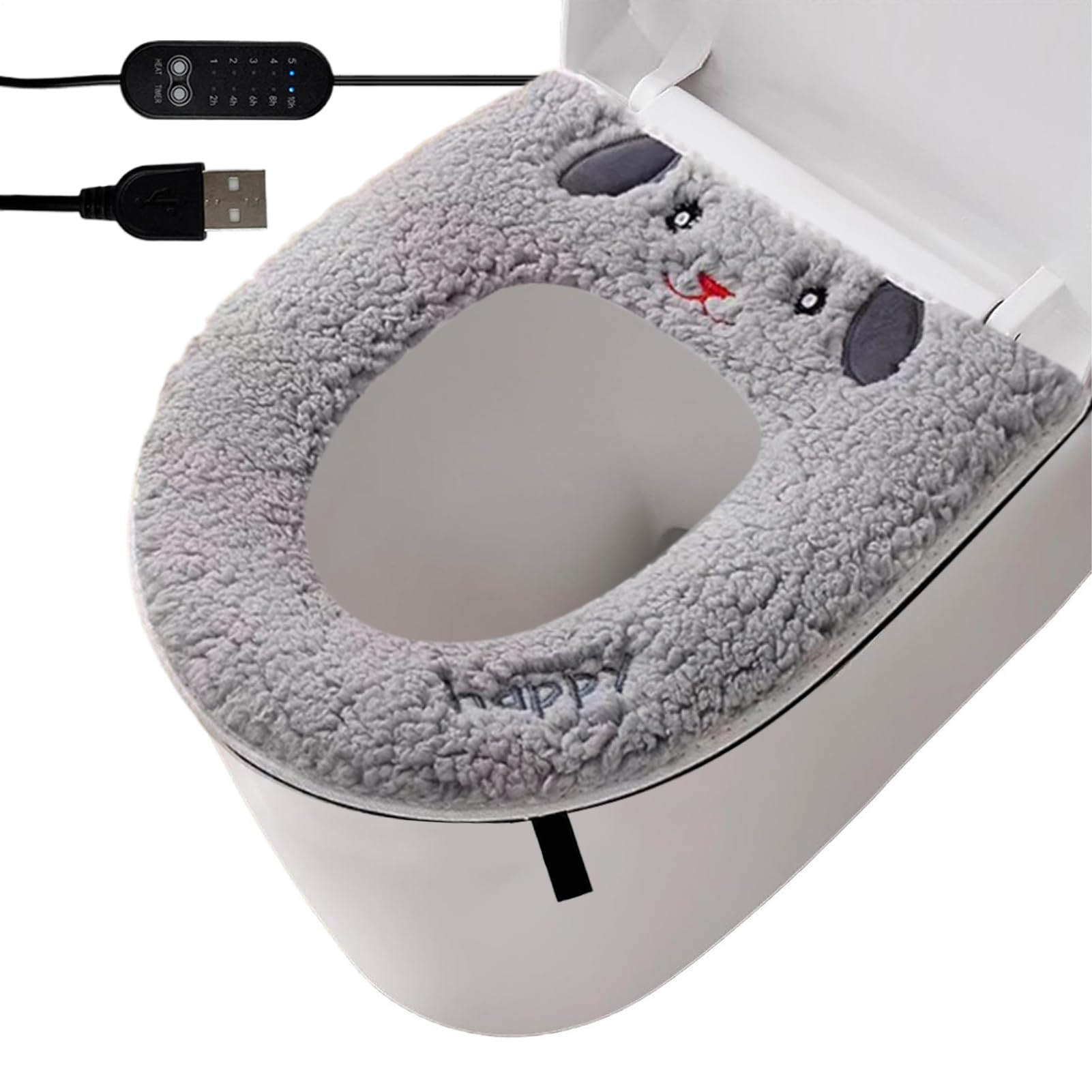 Chauffe-siège de toilette réglable 5 positions contre le froid hivernal