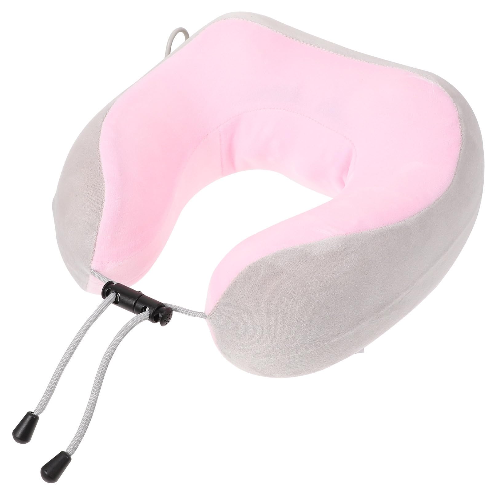PRETYZOOM U förmiges Nacken und Schultermassagegerät mit Wärmefunktion und Vibrationsmassage Massagekissen aus Stoff für Zuhause und Reise mit 1200ma Kapazität