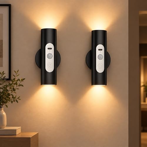 Applique Murale LED avec Détecteur de Mouvement et Téléc WOBSION