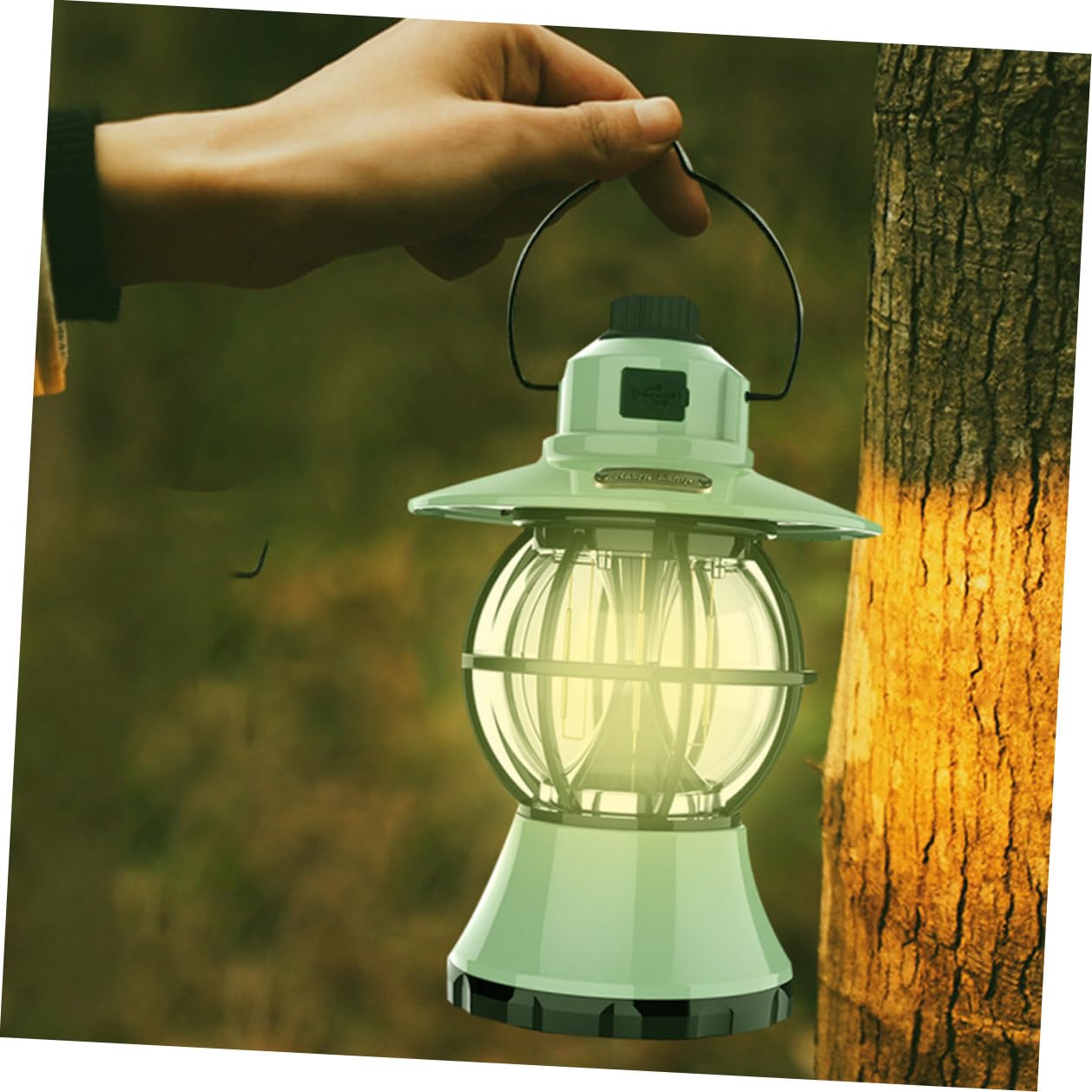 Retro Campinglampe Tragbar, Wiederaufladbar, 3000mah, 20-480 Lumen