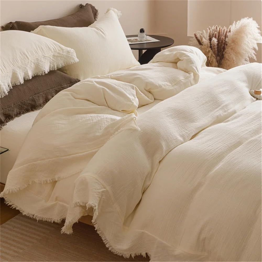 Oduo Set Biancheria da Letto 4 Pezzi, Floreale Fiori Stampa Set di