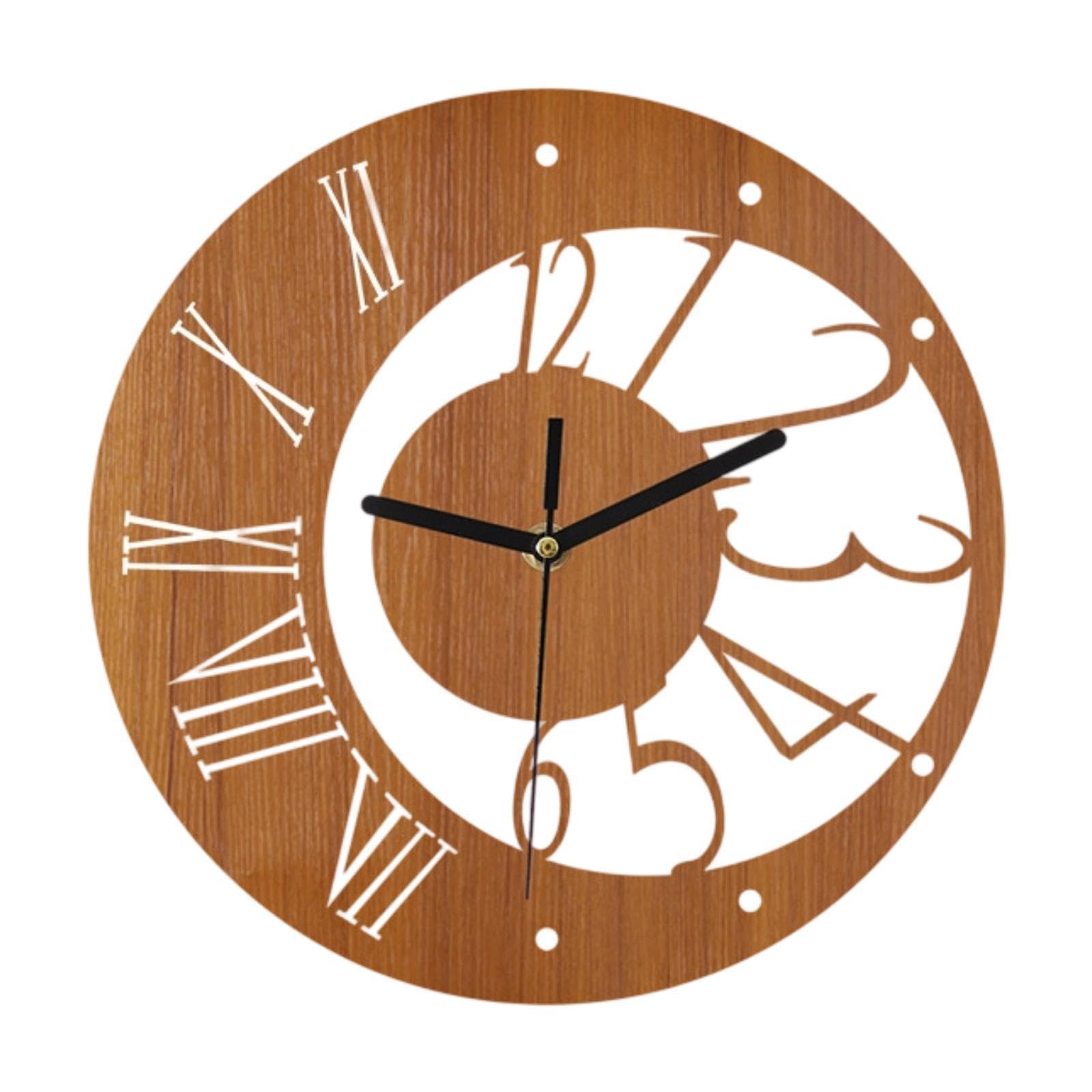 Nordic Wall Clock Nordic Simple Wall Decor for Bedroom Living Room Classroom Wood-image-25