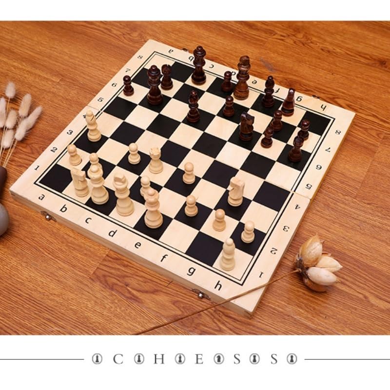 Juegos de ajedrez de Madera magnéticos Tablero de ajedrez Plegable Ajedrez