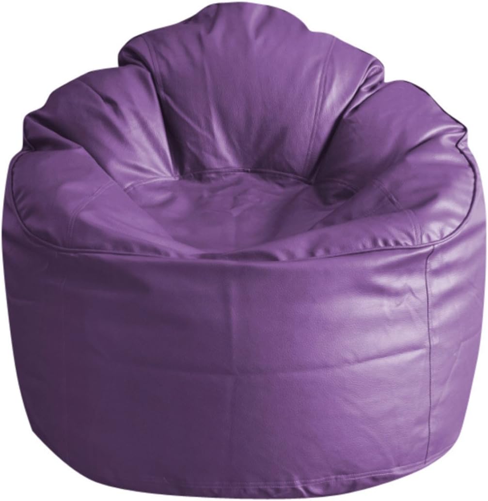 Style Homez Modern Mooda Rocker Lounger Bean Bag XXXL Size Purple Color Premium Leatherette Filled with Beans Fillers