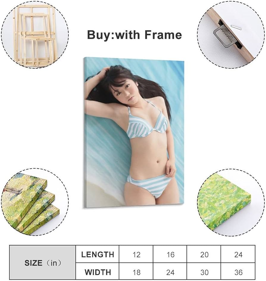 みなみけ アートグラフB 保証書付き Amazon.co.jp: 峯岸みなみ写真ビキニアートパネルポスター キャンバス