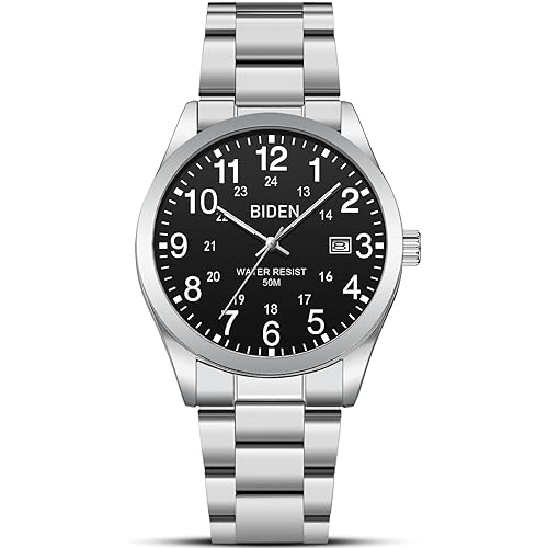 LN LENQIN Mens Watches Analog Quartz Sports Unisex 30M Waterproof Nurse Watch for Men Women Medical Professionals Military Time with Second Hand Glowing Easy to Read Dial