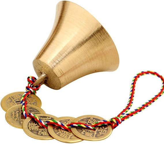 Chinese Feng Shui Bell for Wealth and Safe, Peace and Success,Feng Shui Element, Door Chime or Decor