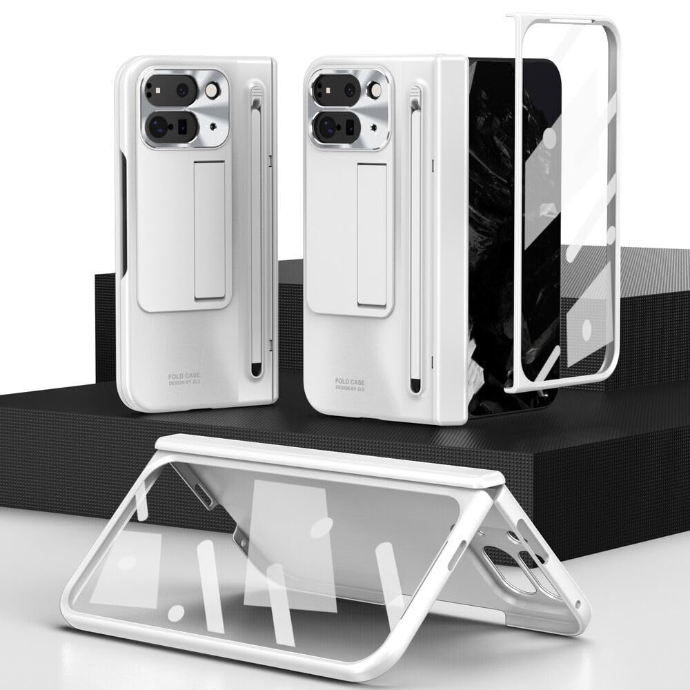 Coque Google Pixel 9 Pro Fold blanc étui rigide avec stylet S - 7