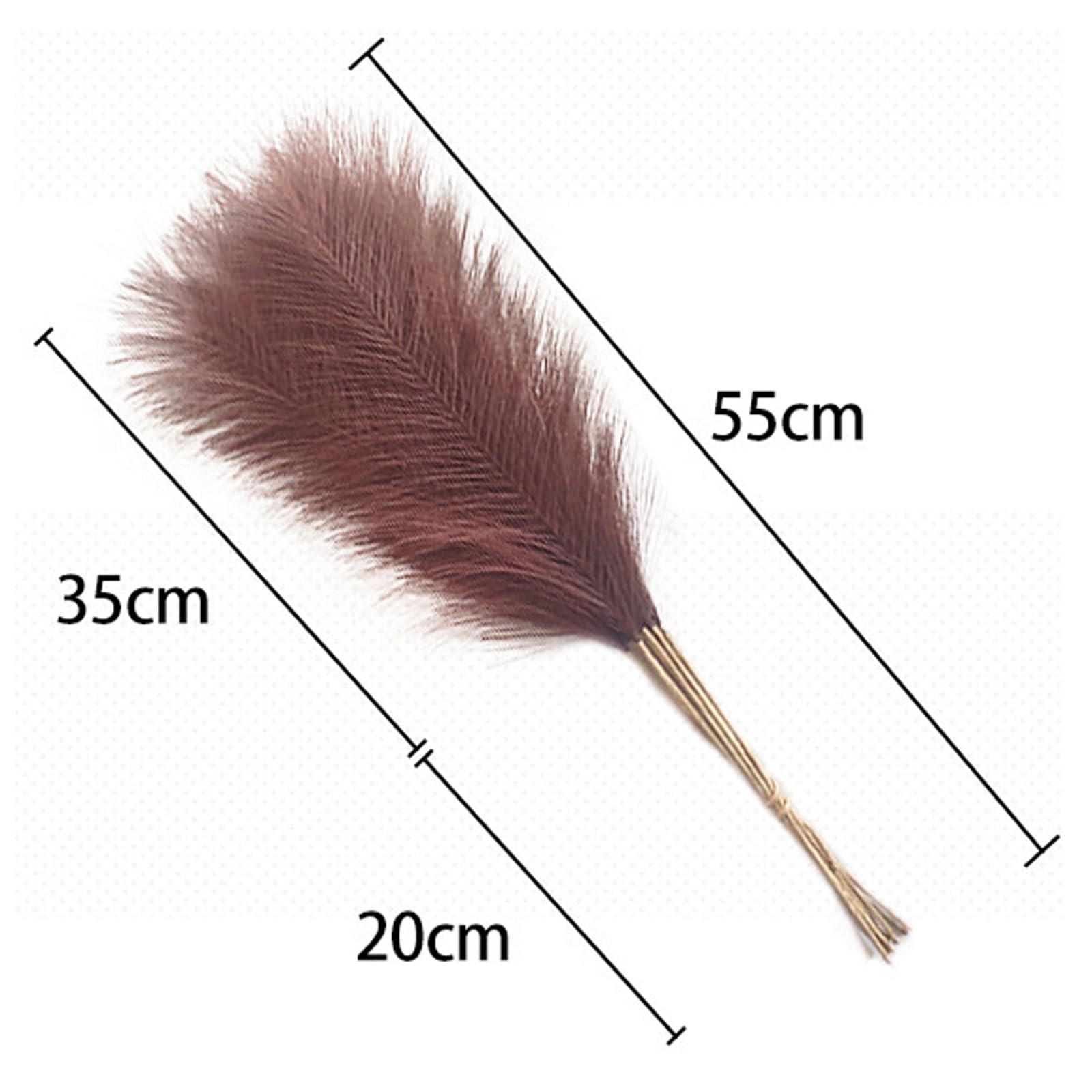 50 Stück 53 cm Pampasgras, künstliche Kunstblumen, Arrangements und Vasenfüller für Zuhause, Küche, Hochzeitsdekoration(Grün)
