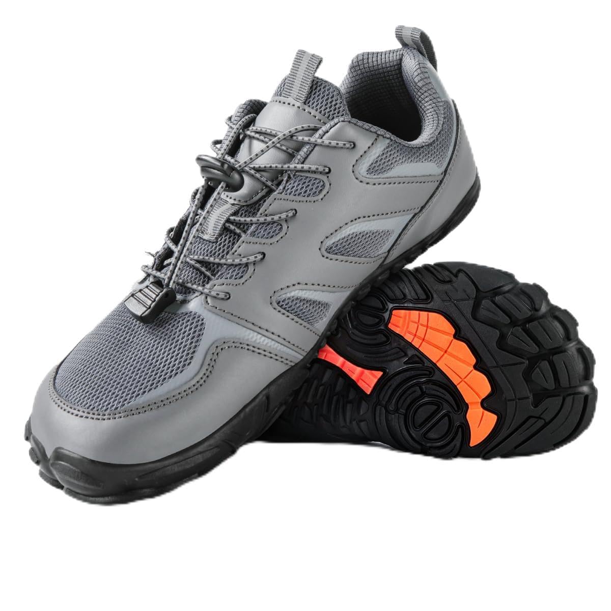 LIUXH Unisex-Barfußschuhe, leichte, atmungsaktive, rutschfeste Barfuß-Sneaker mit breiter Zehenkappe