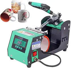 11oz Prensa Térmica De Sublimação Em Caneca Máquina De Prensa De Café Copo De Cerveja Caneca para sublimação de branco copo (Verde 220v)
