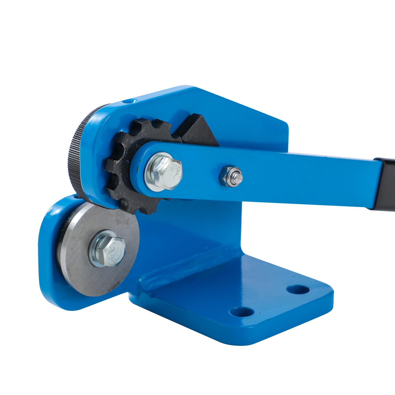 KATSU Tools Cizalla per Lamiera senza Collo – Capacità 16Ga/1.5mm, Cizalla Manuale Rotativa per Tagli Dritti, Curvi e Interni - Design Compatto da Banco - Modello 325360