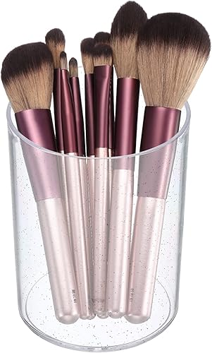 Miniatura 6 de PATIKIL Portalápices acrílico, lápiz transparente, soporte para brochas de maquillaje, almacenamiento de tazas, organizador de oficina de papelería