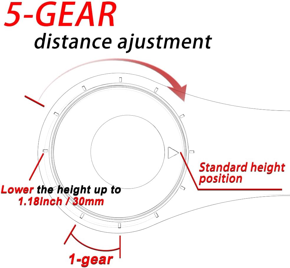 Xitomer 0.2-1.2'' Adjustable Lowering kit Fit for CRF150F CRF230F 2003-2017 Suspension Links Lower