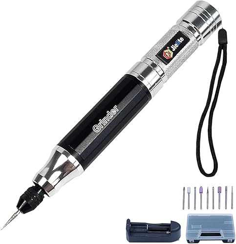 Bolígrafo de grabado, kit de herramientas de grabado eléctrico portátil, máquina grabadora recargable para metal, vidrio, madera, cuero, joyería,