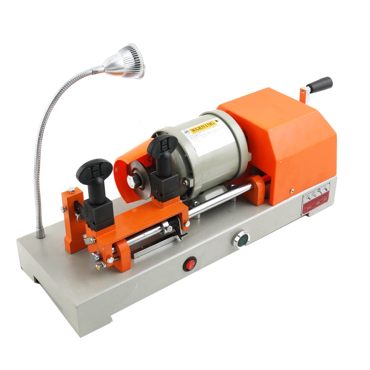 120W Horizontale Schlüsselmaschine mit LED-Licht 220V Schlüsselkopierer Key Cutting Machine Multifunktional Elektrisch Manuell Doppelte Horizontale Schlüssel Kopiermaschine