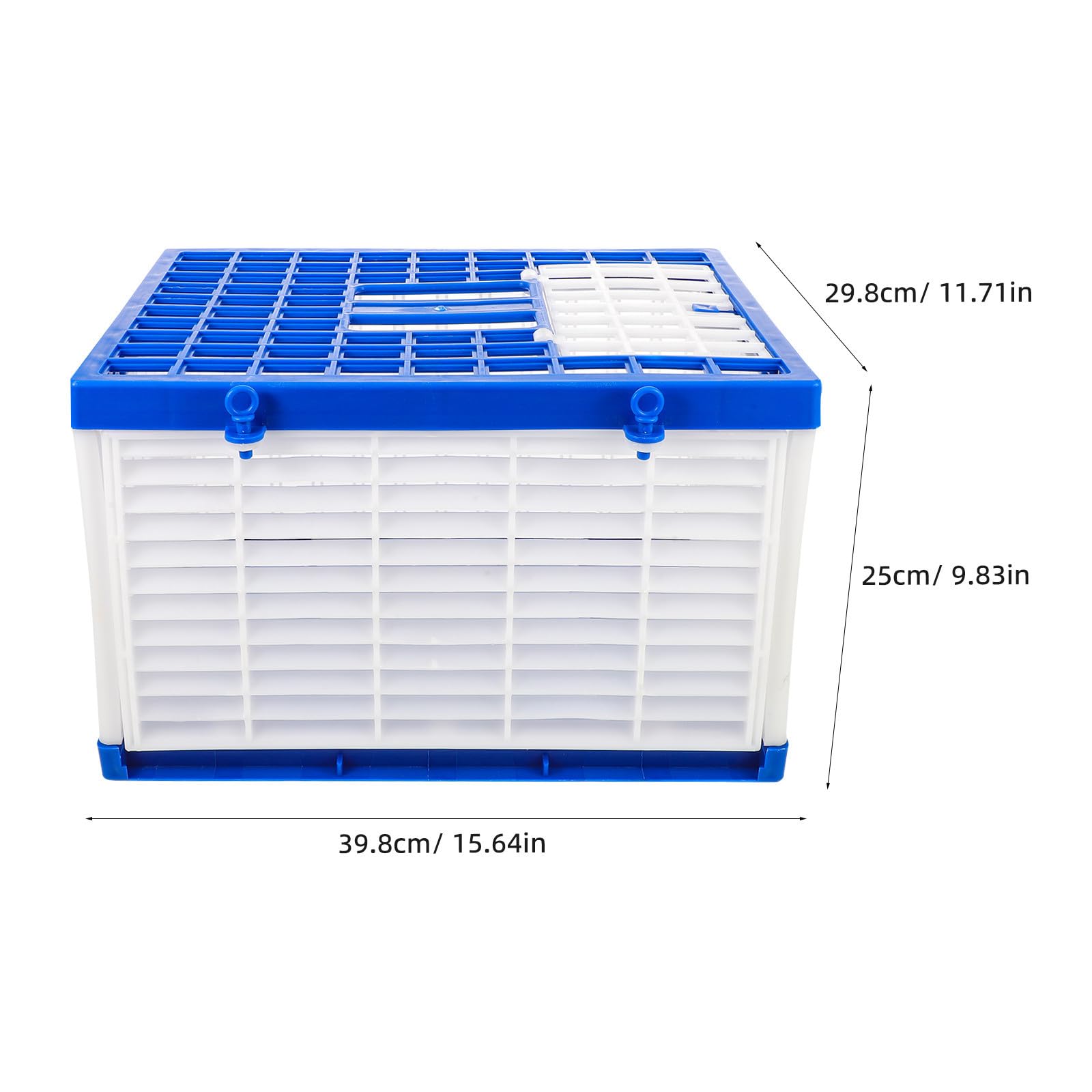 Toyvian Trasportino Pieghevole per Piccioni in Plastica Ventilato per 4-6 Uccelli, Leggero e Compatto per Trasporto Quotidiano e Gare di Rilascio