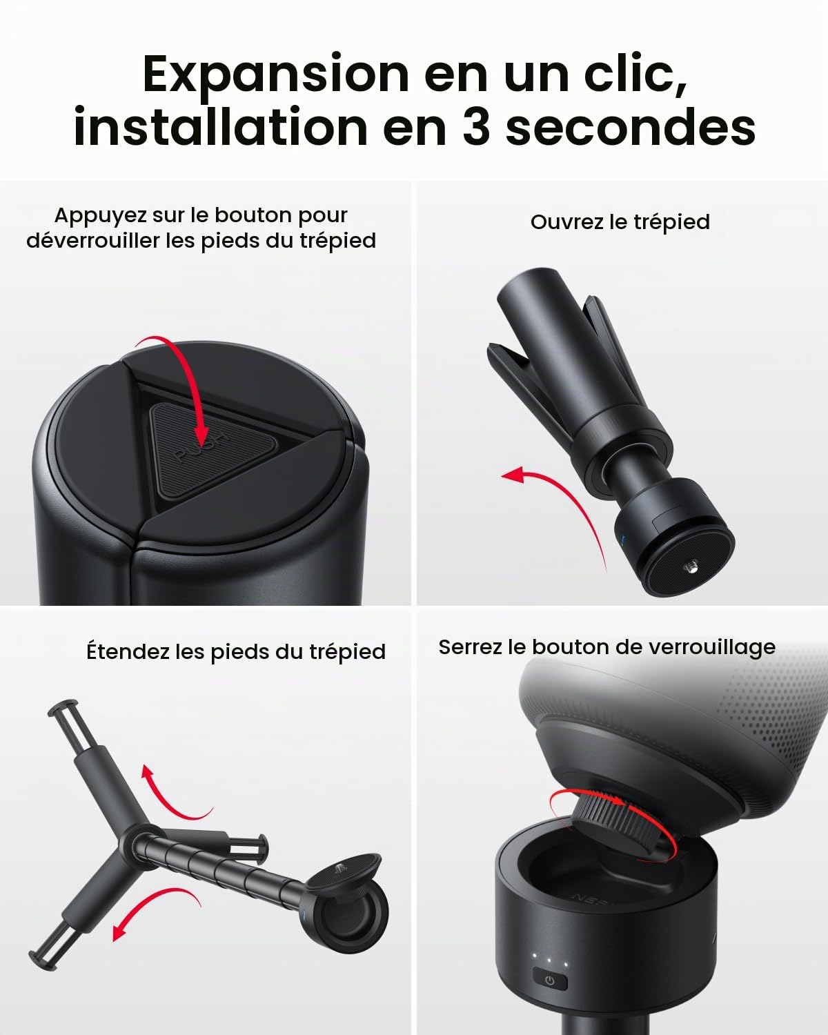 Anker Nebula Capsule Trépied avec Batterie intégrée