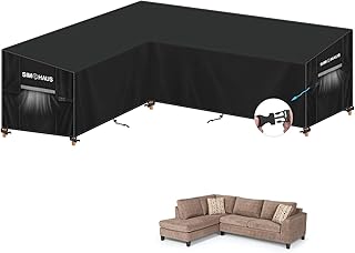Schutzhülle für Loungemöbel L Form,Ecksofa Abdeckplane Loungemöbel L Form Abdeckung Ecksofa Outdoor Gartenmöbel Abdeckung Wasserdicht Winddicht Anti UV 420D Oxford Gewebe 180x240x90x80/60cm