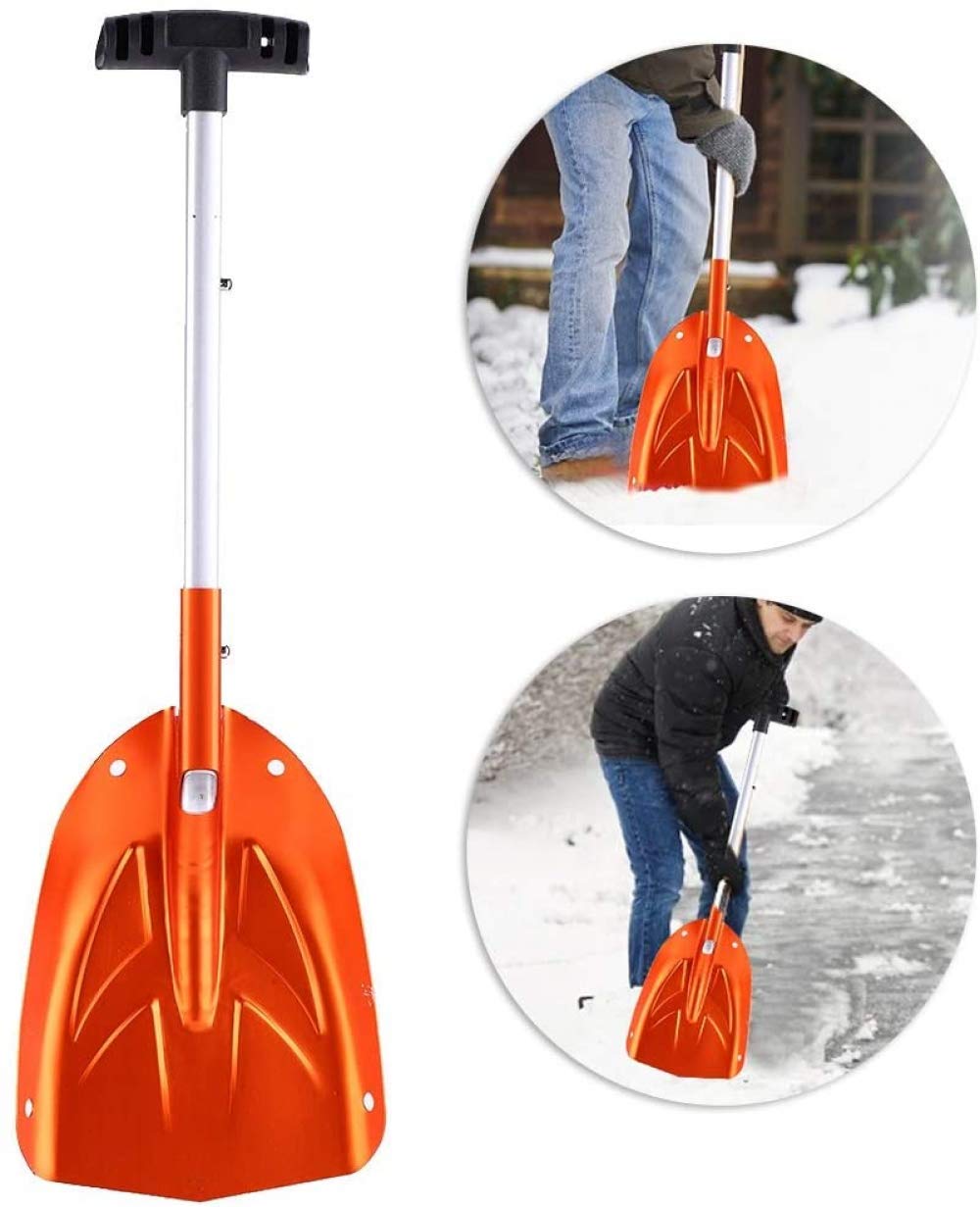 zaizai Pala Invernale, Pala da Neve in Lega di Alluminio Pala da Neve di Colore Brillante Pala da Neve telescopica Pala da Neve, Campeggio per Auto per casa all'aperto