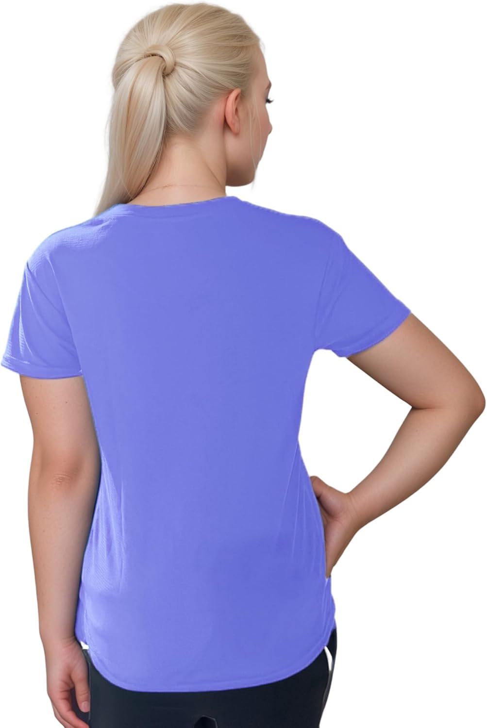 Active Performance Women's Dry Fit T-Shirt, Multi-Purpose Athletic Wear for Sports, Workout, Rocket Sports Activities