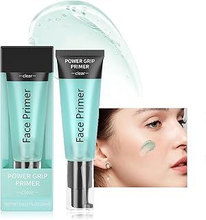 Power Grip Primer - Hydrating Face Primer - Green Gel Based Makeup Primer with Hyaluronic Acid - Pore Minimizer Smoothing Long Lasting Make Up - Moisture For Smoothing Skin & Gripping Makeup (Green)
