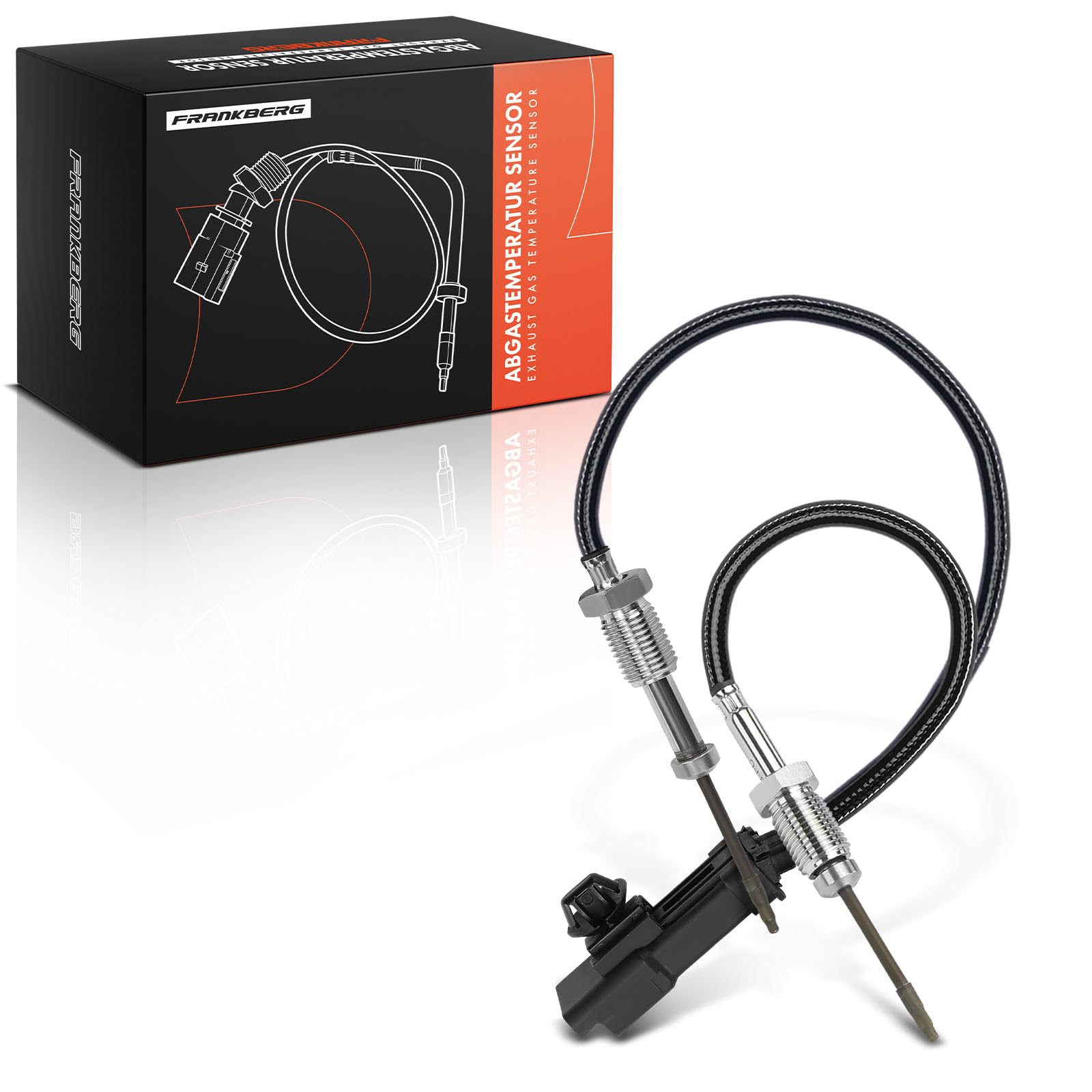 Frankberg Sensor de temperatura de gases de escape después del catalizador 4-Polos Compatible con C3 III SX C4 II NC Berlingo B9 Expert Bus V 3008 SUV M4 MC MJ MR DS3 SA Jumpy Bus V 9678157880