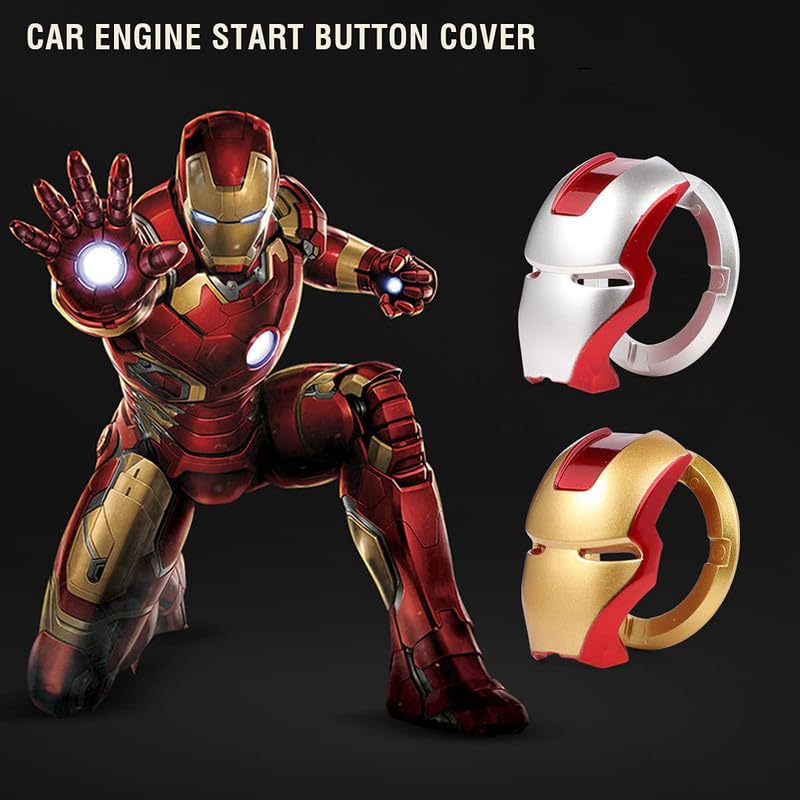 AFFITUDE AUTO Golden Red Car Start Stop Button Cover - Image 4
