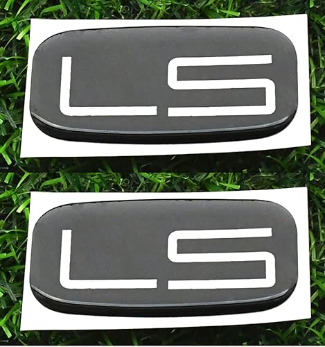 Miniatura 7 de 2 emblemas de cabina LS con logotipo 3D de repuesto para Silverado Tahoe Suburban 15036135 camioneta SUV (negro rojo)