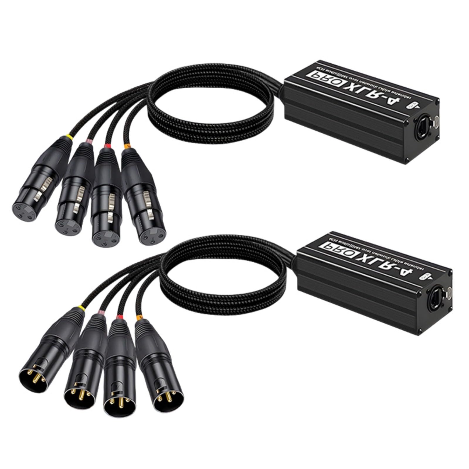 4-kanałowy przedłużacz kabla sieciowego XLR muzyka DMX512 rozdzielacz adapter ekranujący kabel Ethernet do sprzętu scenicznego chronione ogniwo