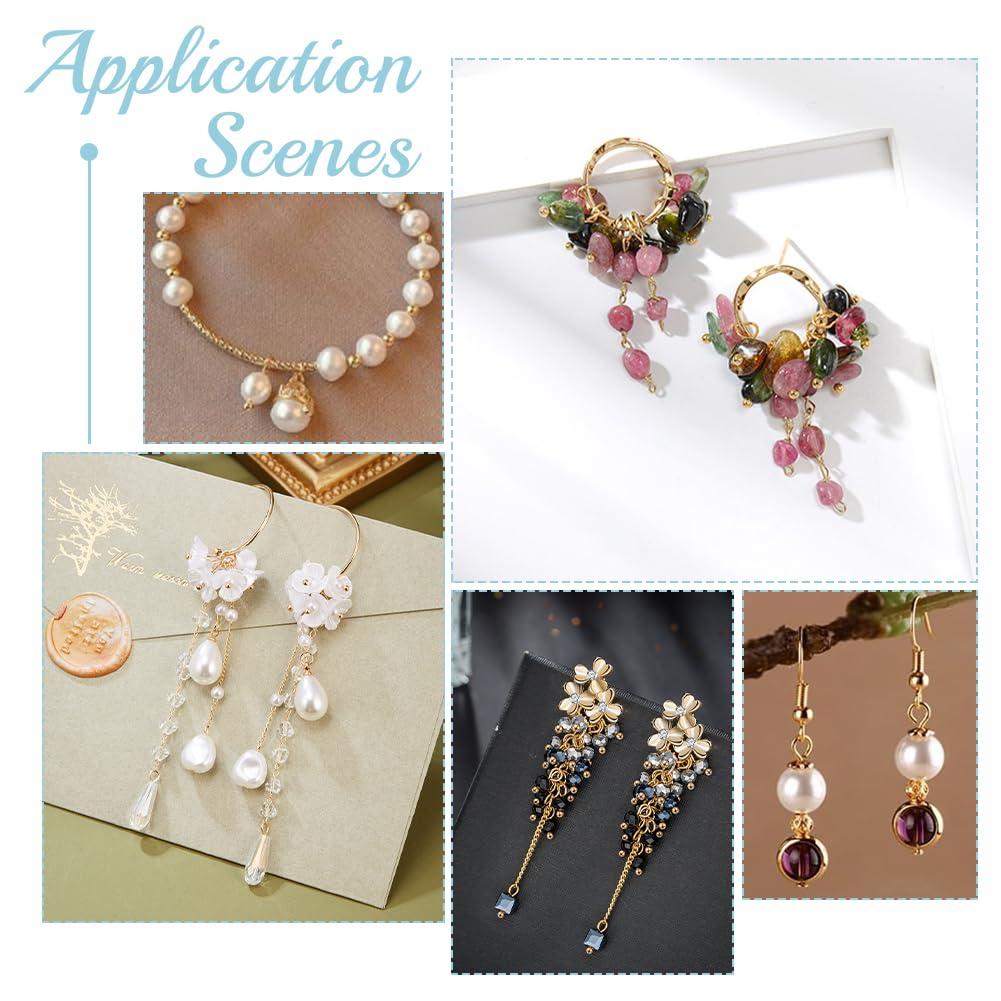 Head Pins For Jewelry Making UNICRAFTALE 200pcs Golden Head Pin