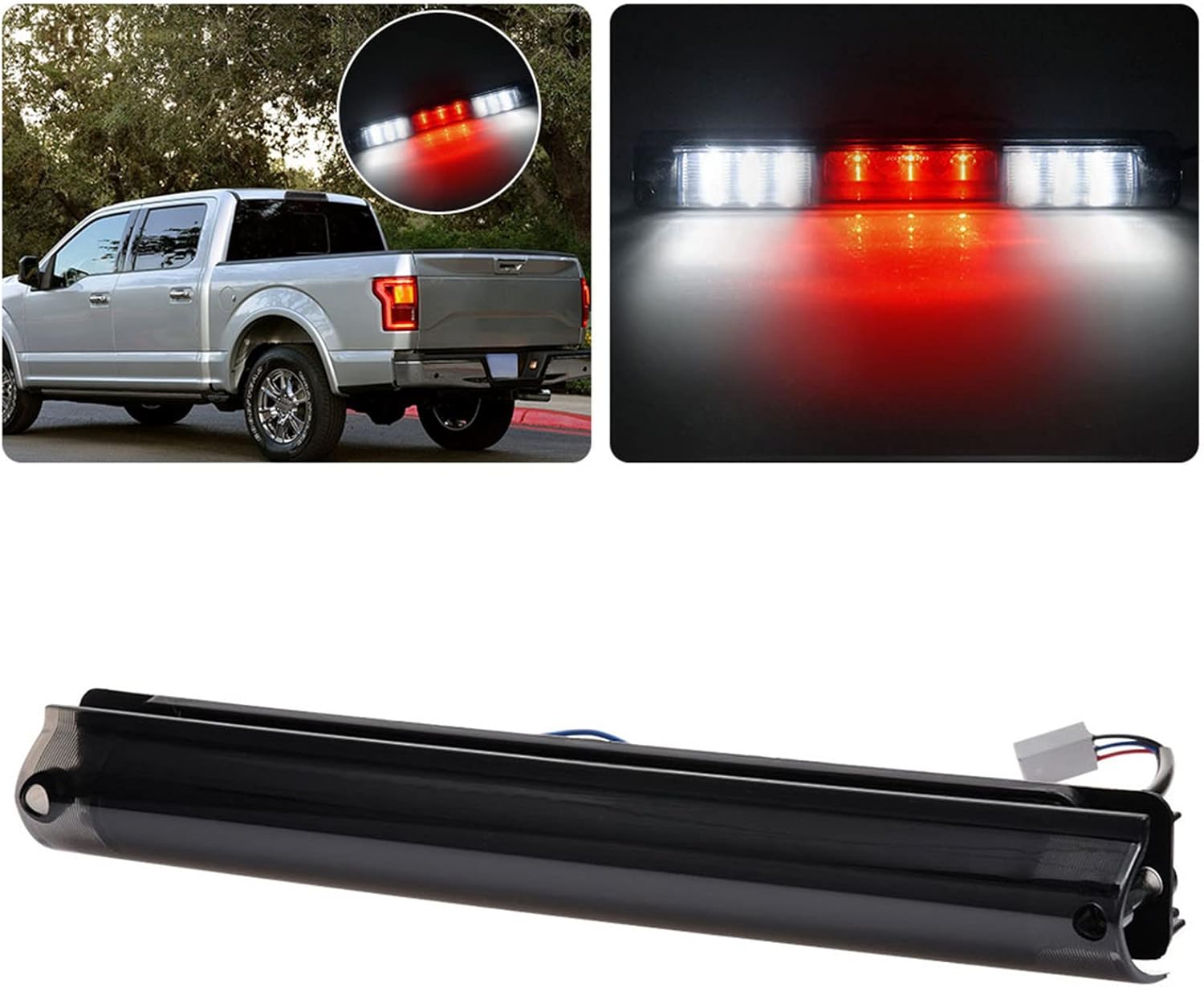 SPPC Smoke LED 3rd Brake Lights For Ford F-150- Cargo Tail Lamp In | Whizz Tail Light Assemblies - Foto 5