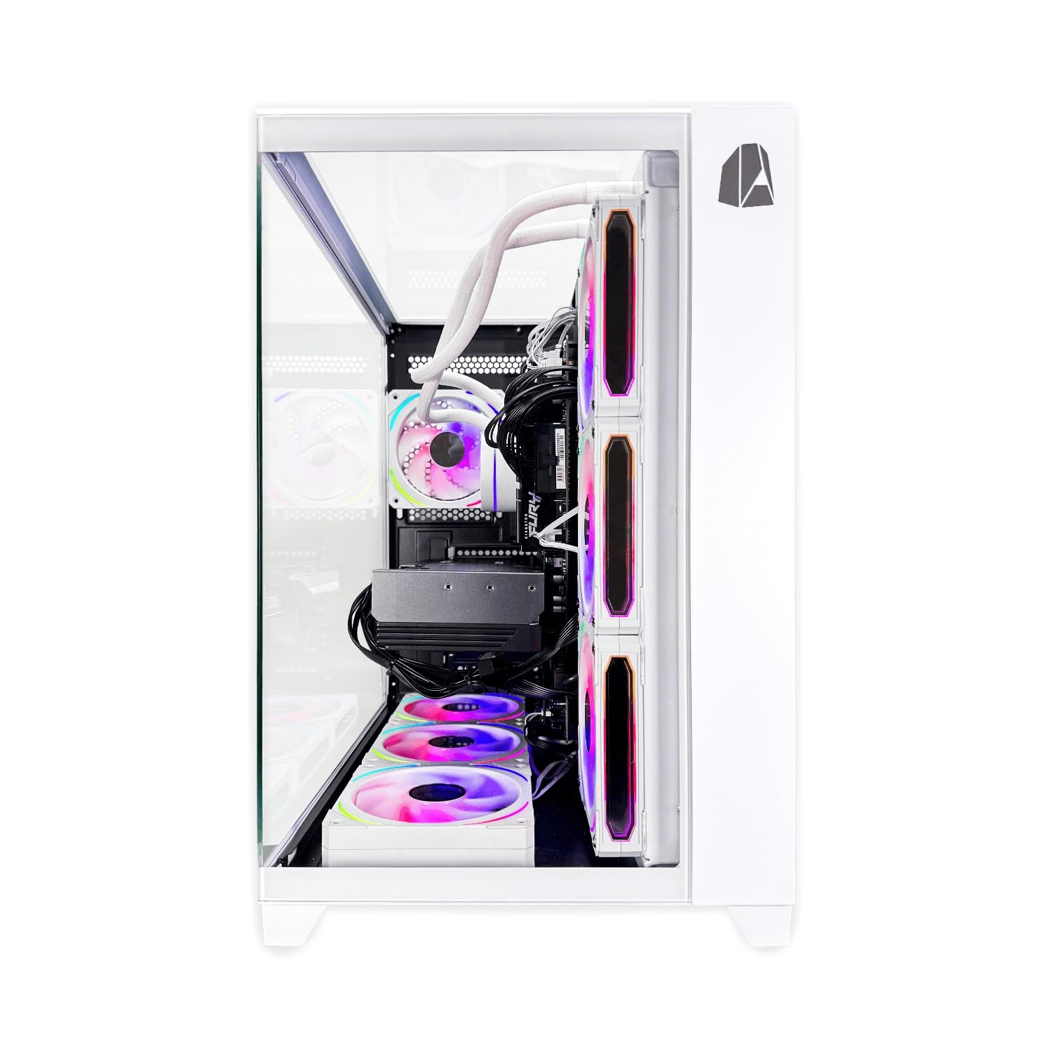 NitroPC - PC Gaming Extremo (AMD Ryzen 7 7800X3D 8/16 5.0GHz, RTX 5070 12GB, RAM 32GB, M.2 2TB, Windows 11 Pro, iluminación RGB, WiFi) Ordenador de sobremesa, PC Gamer (Blanco)