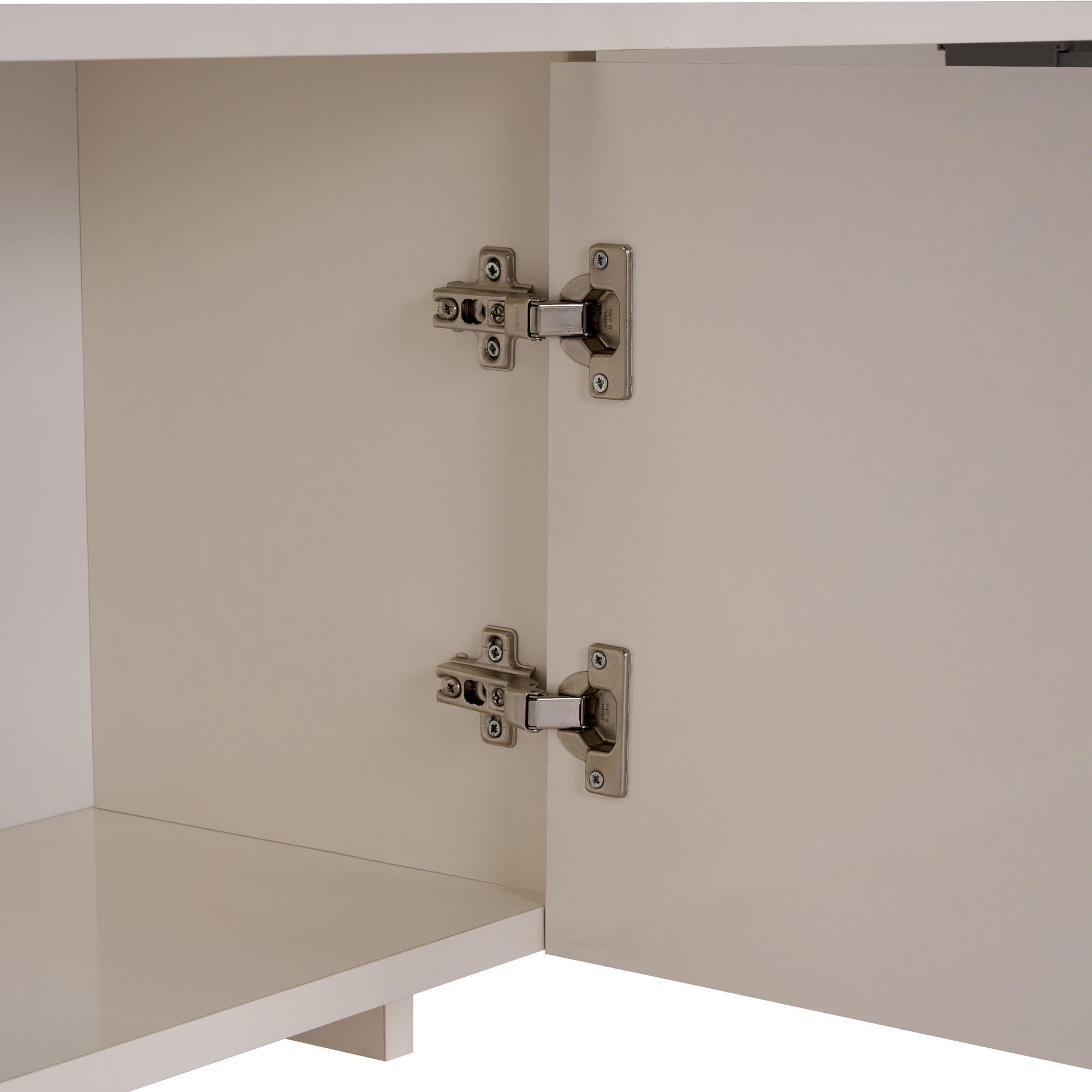 HABITAT ET JARDIN Meuble TV en Bois Aurelia - 180 x 32 x 45 cm - Crème