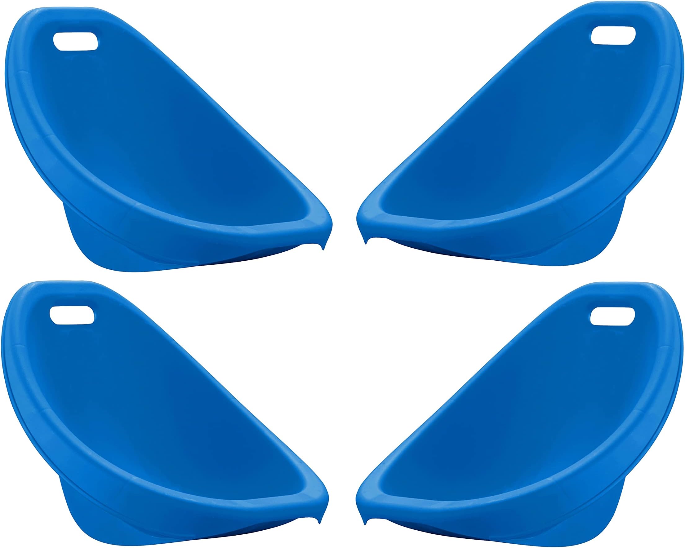 American Plastic Toys Kids Scoop Rocker Chairs for Toddlers & Kids Ages 3 and Up | 4-Pack Blue | Made in USA from Safe Plastics | Great for Indoor and Outdoor Activities