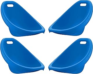 American Plastic Toys Little Kids (4-Pack, Blue), Stackable, Lightweight, & Portable, Reading, Gaming, TV, Outdoor & Indoor, 50lb Max Scoop Rocker
