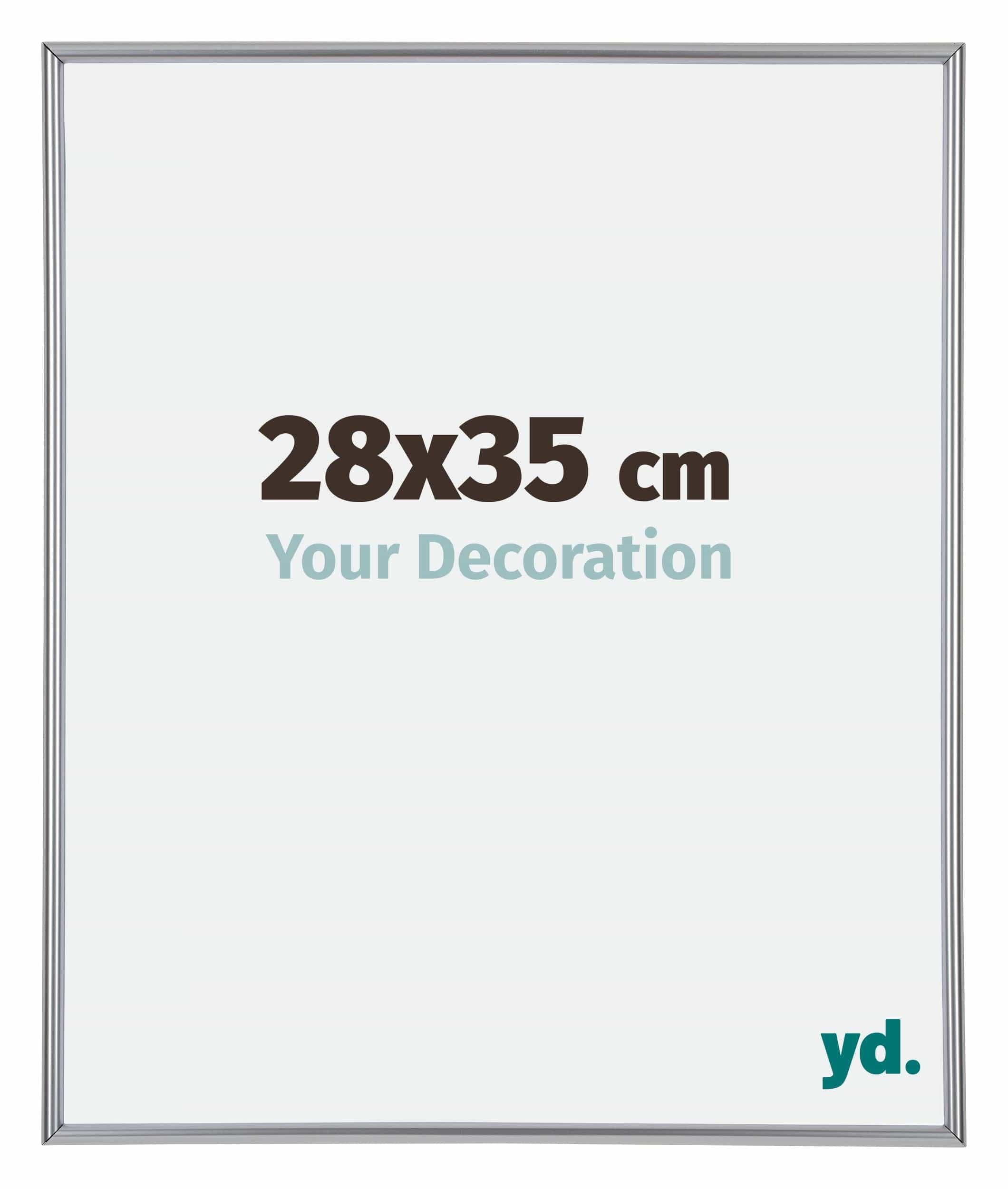 Your Decoration - Picture Frame 28x35 cm - Silver High Gloss - Decorative Wall Frame in Plastic with Antireflection - Frame 28x35 - Annecy — image 1