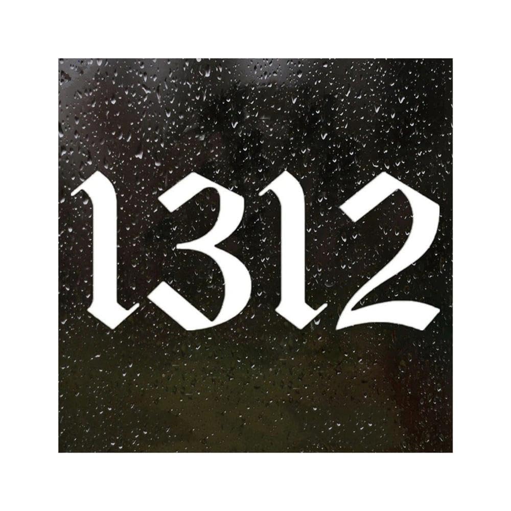 Vinyl Decal Number 1312 Car Sticker Waterproof Stickers On Truck Bumper Rear Window(White)