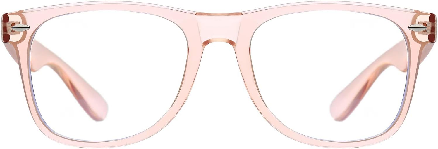 Unisex Blue Light Blocking Glasses Square/Half Frame Eyeglasses Frame Anti Blue Ray for Computer Game Eyewear