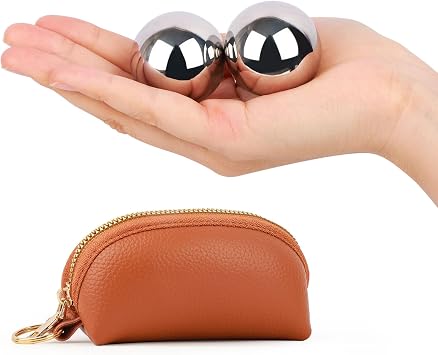 1.5-inch Baoding Balls with ChimeTraditional Chinese Balls for Hand Therapy, Hand Exerciser, Finger Exerciser, for Relieving Office Stress / A Gift for Adults