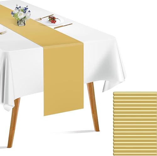 Paquete de 18 caminos de mesa de seda satinada, 12 x 108 pulgadas, para bodas, fiestas de cumpleaños y otras fiestas, color plateado