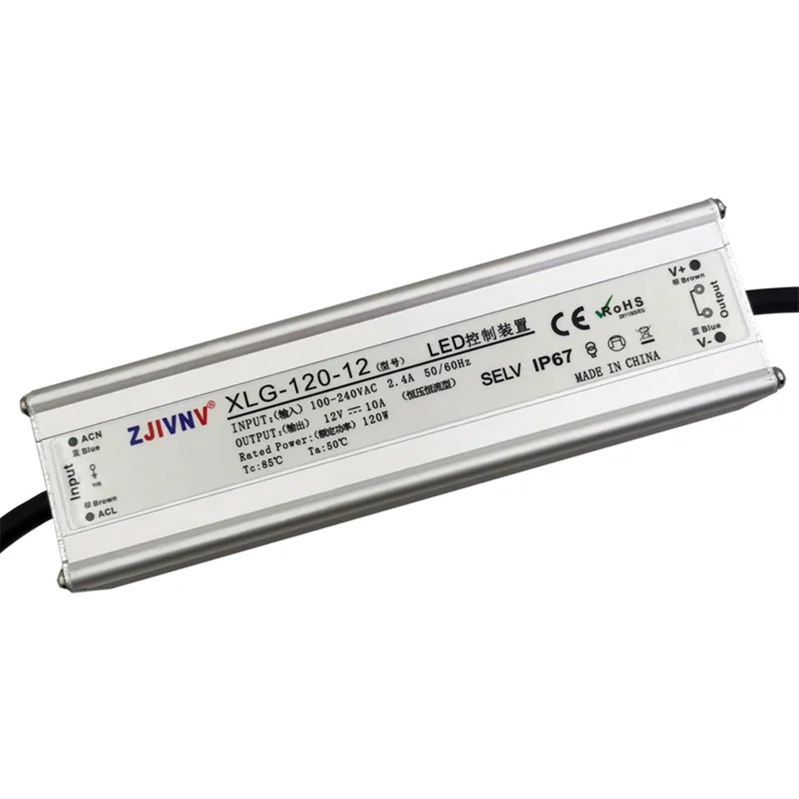 Alimentation LED IP67 100W anti-scintillement pour réparer un transformateur grillé extérieur