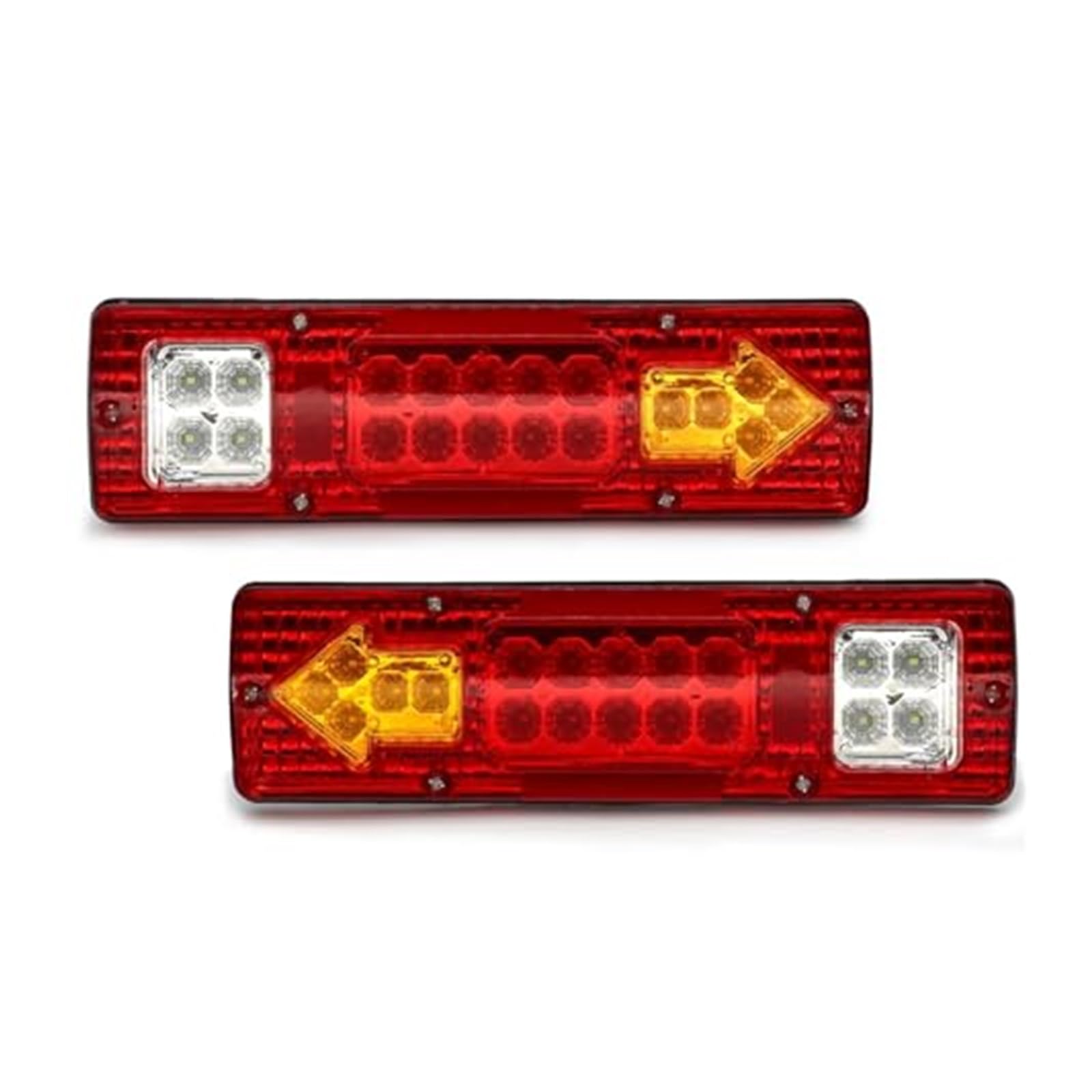 2 Pezzi Indicatore Di Direzione Posteriore LED Barra Rimorchio Luce Di Riserva Marcia Luce Posteriore Indicatore Freccia Rimorchio Per Barca Camion Luci posteriori