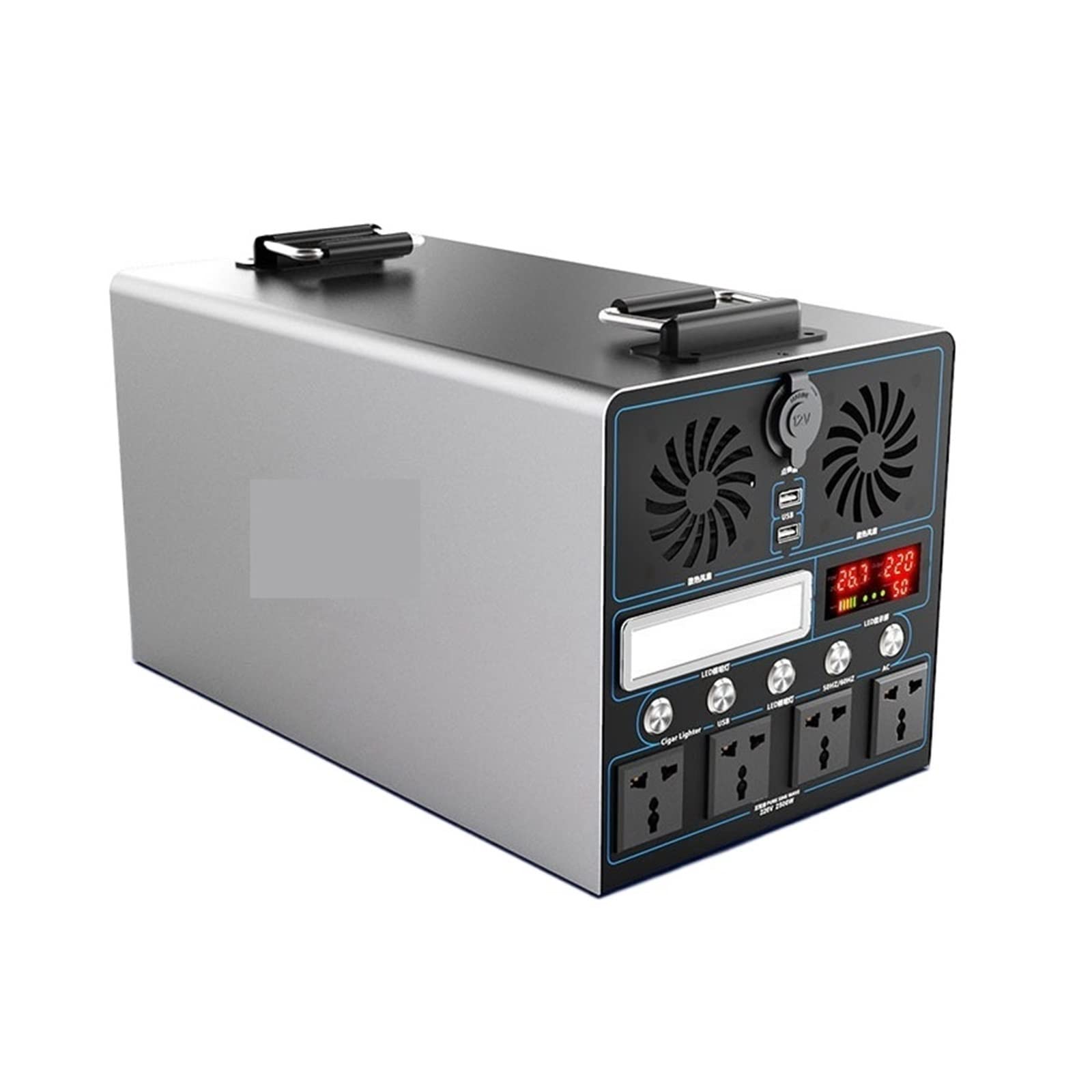 2500W Stacja zasilania generatora słonecznego 3100Wh Przenośne ładowanie awaryjne Dodatkowy akumulator Power Bank do biwakowania na zewnątrz (Kolor: 2500W 2400Wh, Rozmiar: 220V)