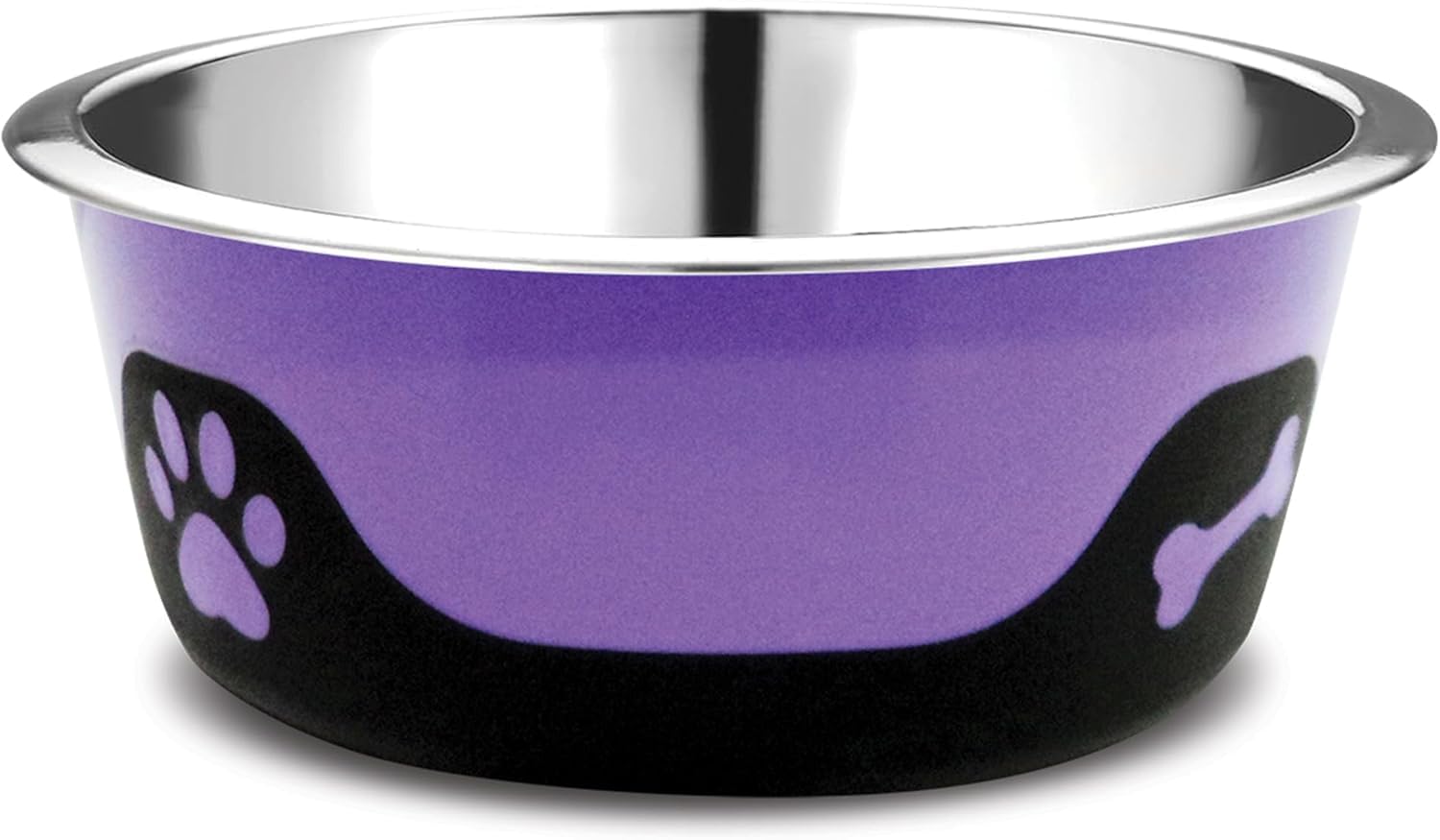 The Pet Dimension Dog Bowls Thermocool Insulated Stainless Steel, Non Slip, No Spill Insulated Dog Bowl, Keeps Food Warm & Water Cold for Dogs and Cats, Purple 8oz 240 ML, Extra Small