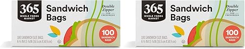 Miniatura 5 de 365 by Whole Foods Market Bolsas de sándwich de doble cremallera 100 unidades