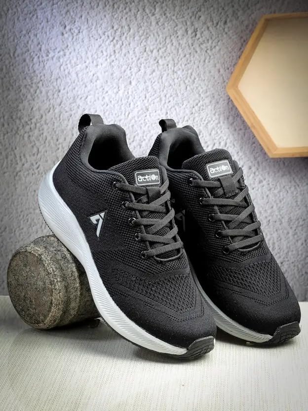 Image of Action | Athleo | ATG-496 | Men's | Lace-Up | Running | Shoes | Comfortable | Lightweight | Breathable | Durable | Sports | Shoes