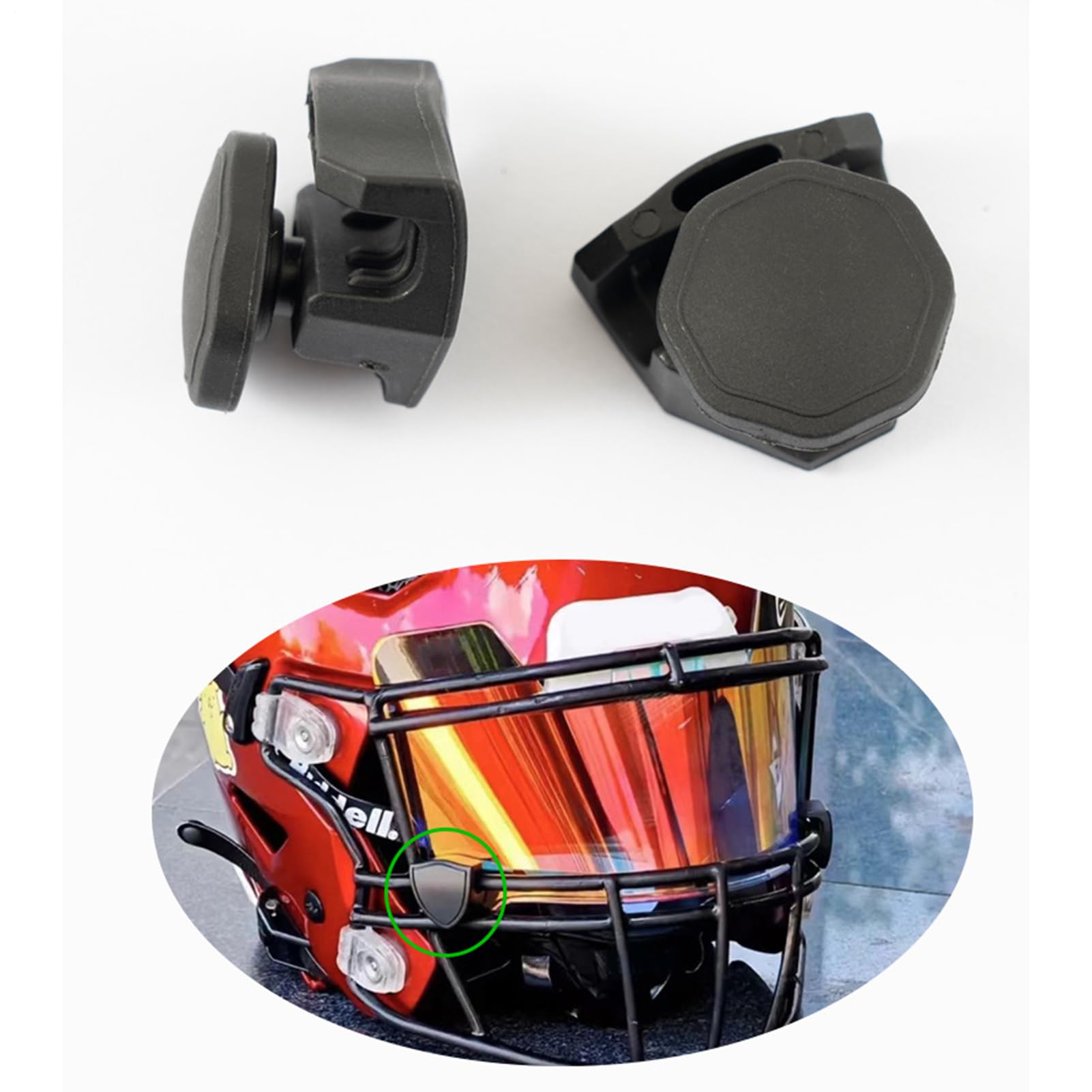 Clip per visiera da calcio, set di riparazione per caschi da calcio, clip per visiera da calcio, caschi, viti, elementi di fissaggio – clip per visiera da calcio, viti di ricambio, clip a sgancio